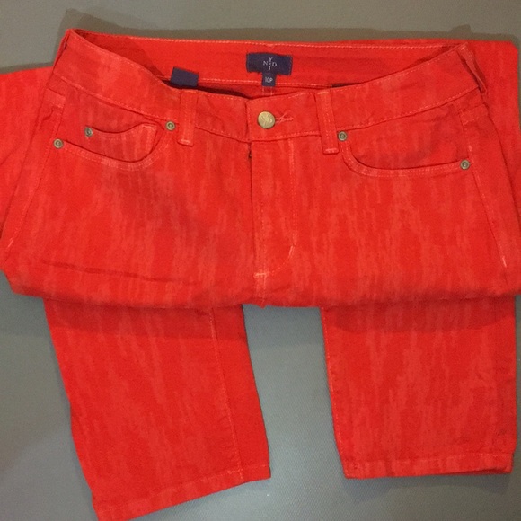 NWOT NYDJ Orange Ankle Jeans - Picture 9 of 16